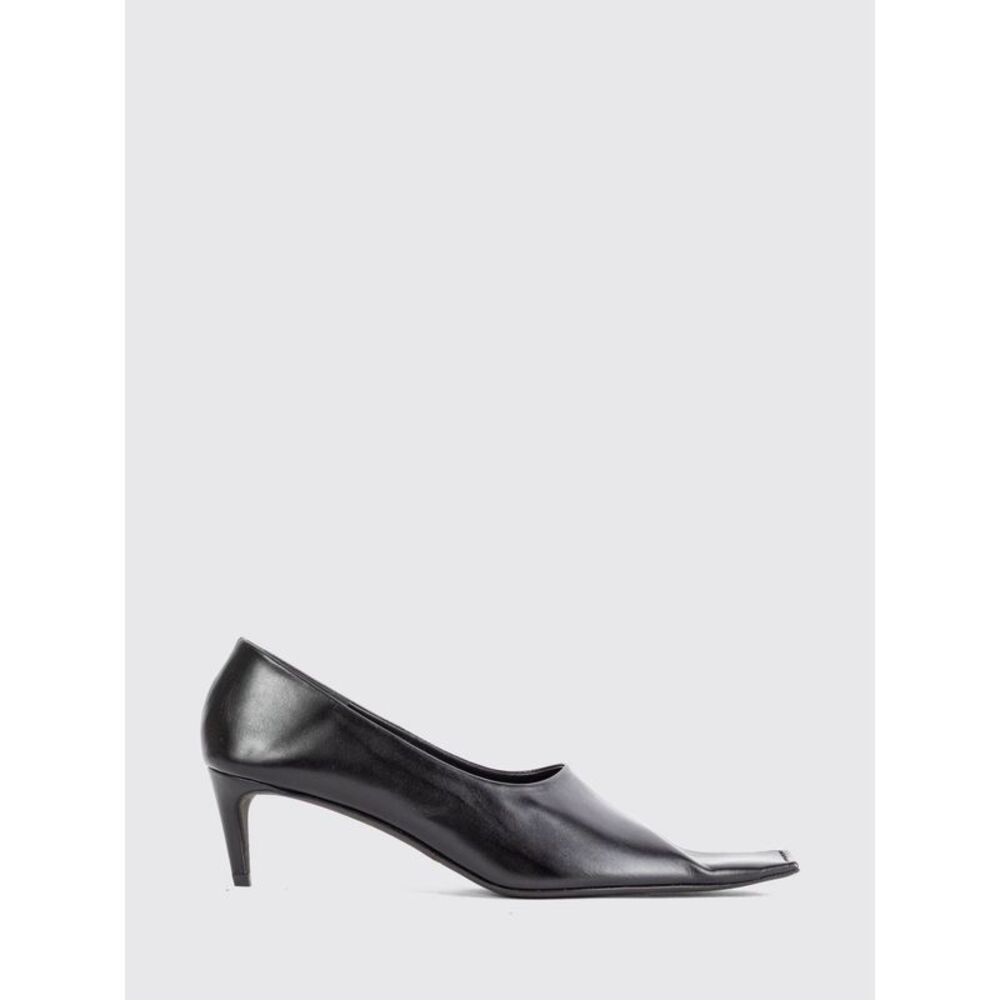 Khaite Women Khaite Marlene Smooth Leather Pumps With Square Toe And Mid Heel